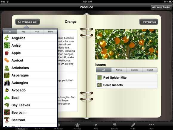 3 iPad-apps til dyrkning af en planter med vegetabilske haver producerer liste