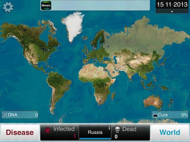 Vælg en sygdom og udslette menneskeheden i Plague Inc. pandemikort