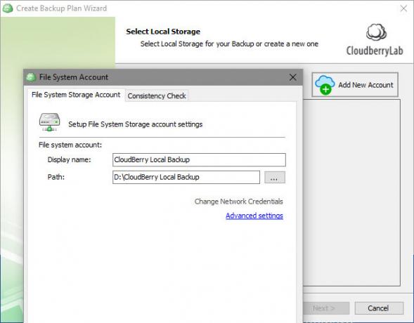 CloudBerry Backup beskytter filer på Windows, Mac og Linux 05 CloudBerry Local Backup Destination