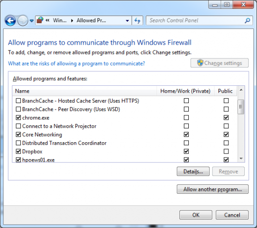 Windows 7 firewall-gennemgang