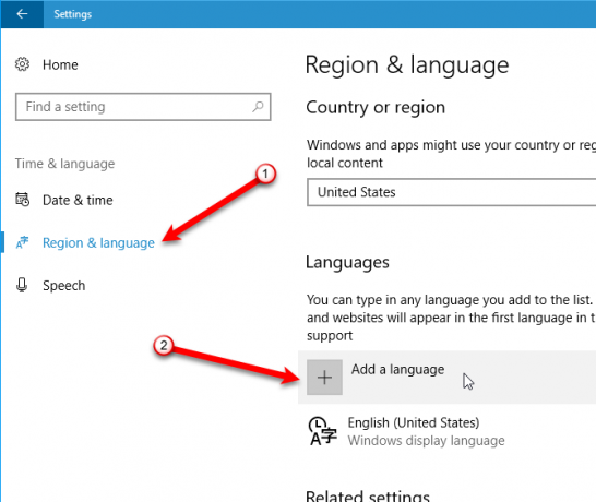 hvordan man ændrer systemsprog i windows 10