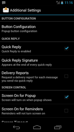 sms popup-app til Android,