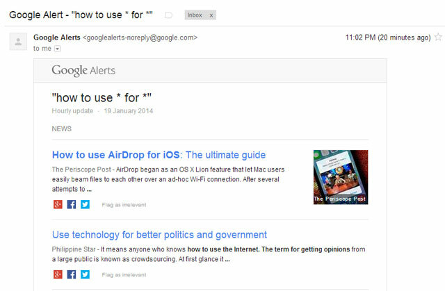 Google Alerts 