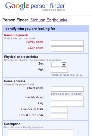 google person finder