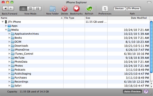 iphone som ekstern harddisk
