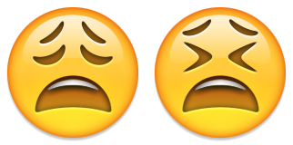 træt vred emoji-emoticon