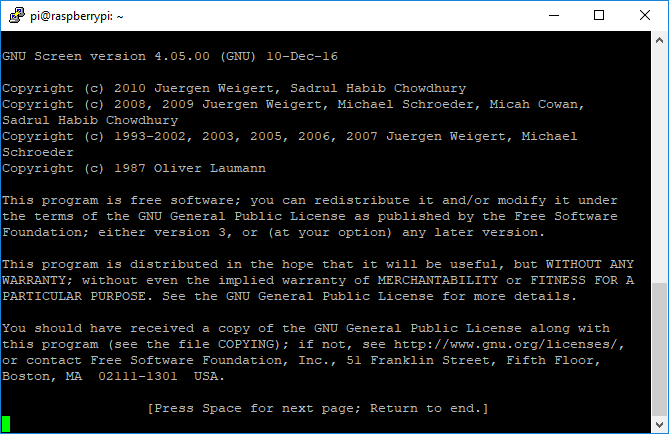 GNU-skærmterminal Introduktion Licensing