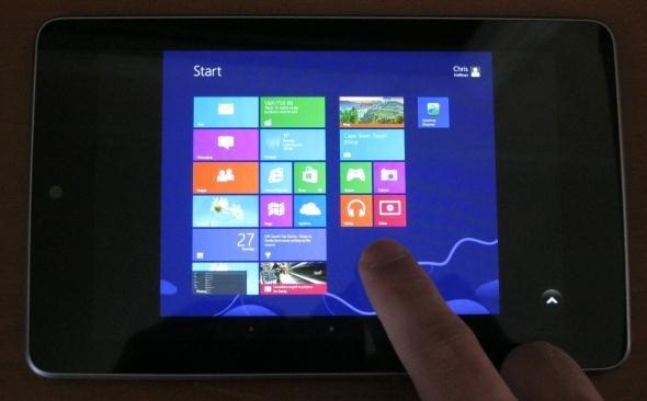 test windows 8 på Android-tablet