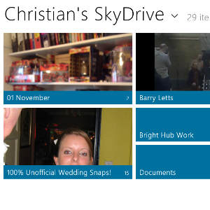 Windows 8 SkyDrive-interface