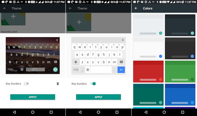 gboard tema