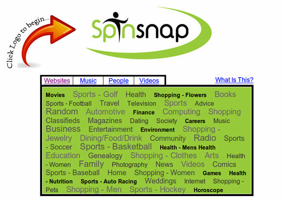 spinsnap - stumbleupon alternativ