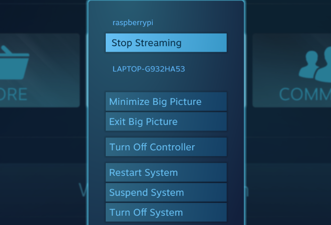 Stop Steam Link på Raspberry Pi