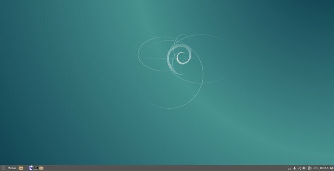 Debian desktop interface