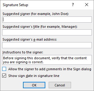 Sådan opretter du professionelle rapporter og dokumenter i Microsoft Word Signature Setup