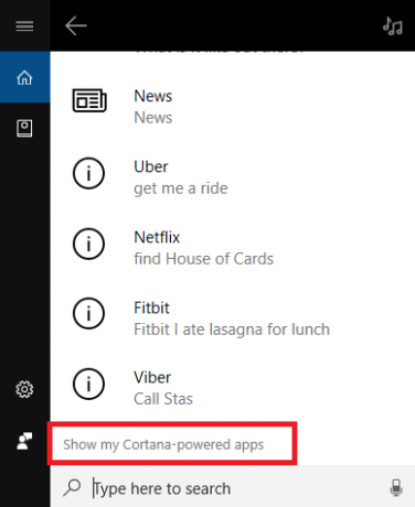 cortana-drevne apps