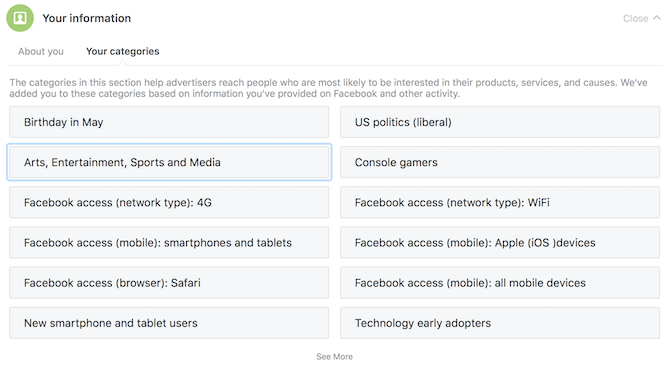 Den komplette Facebook Privacy Guide facbeook privatlivsannoncer annoncerer dine kategorier