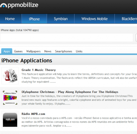 AppMobilize: En online fortegnelse over mobiltelefonapps appmobilize1