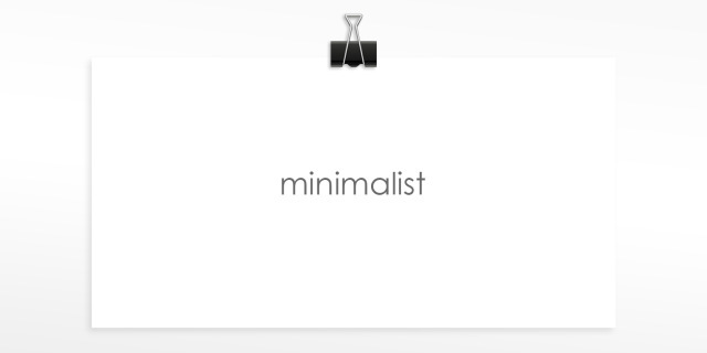 minimalistisk