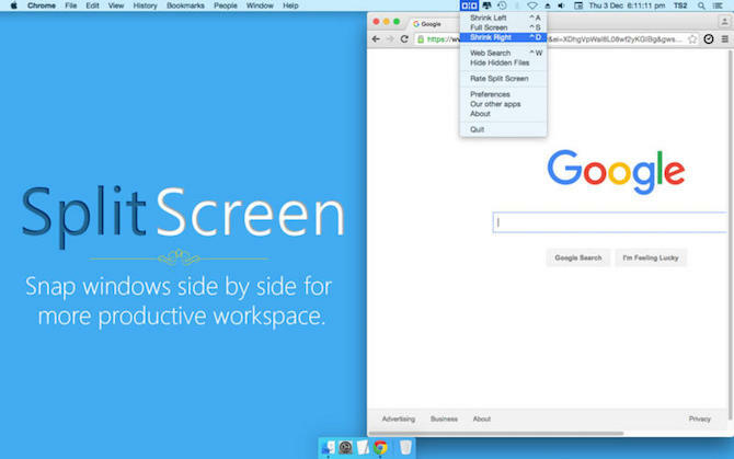 Split Screen Mac