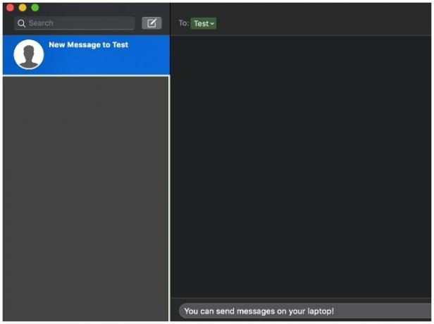 iMessage-eksempel