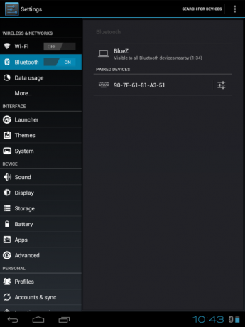 hp touchpad Bluetooth-tastatur