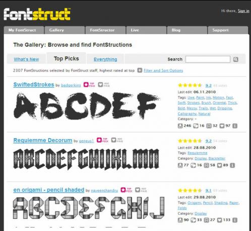 10 seje & interessante webapplikationer om skrifttyper og typografi Typografi10