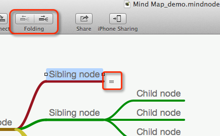 MindNode foldning