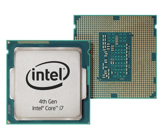 4. generation Intel® Core ™ i7-processor foran og bagpå