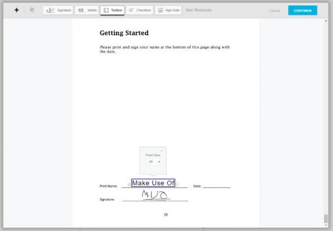 Underskrift af et PDF-dokument
