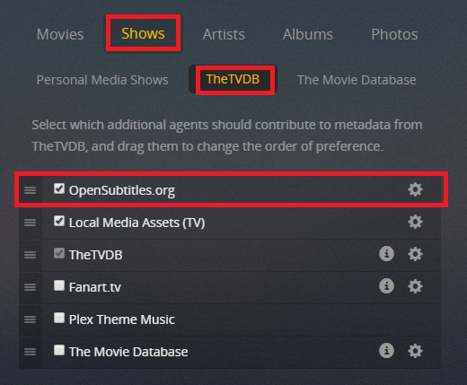 plex undertekster opensubtitles