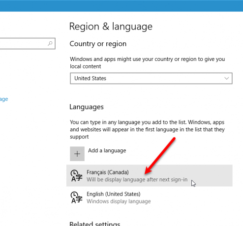 hvordan man ændrer systemsprog i windows 10