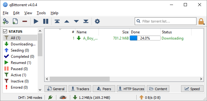 bedste torrentklienter - qBittorrent