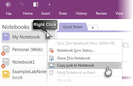 Microsoft OneNote - Opret skrivebordsgenvej