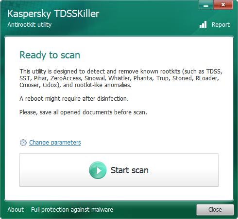 Den komplette guide til fjernelse af malware-fjernelse kaspersky tdsskiller