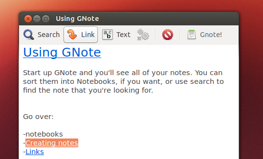 Gnote-note