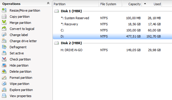 harddiskpartition manager