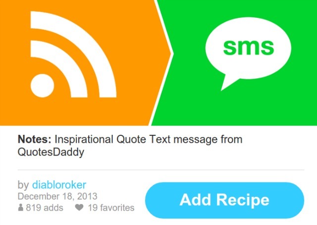 IFTTT-til-sms-opskrift