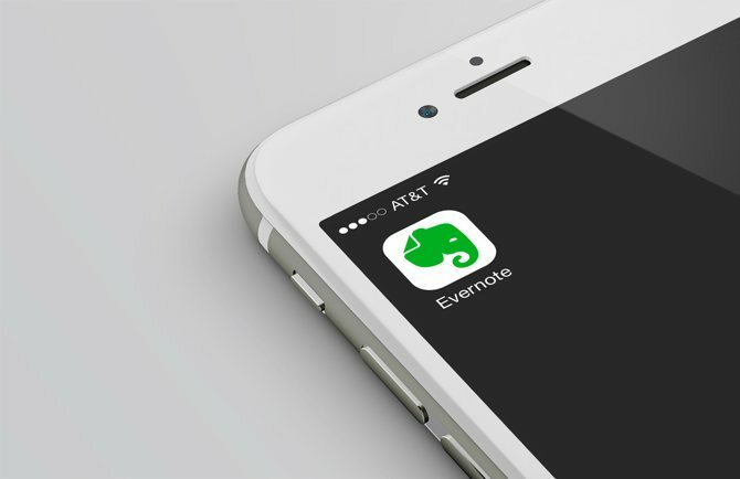 Sådan skriver du en e-bog: Evernote-ikon