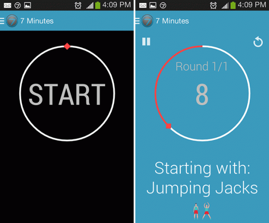 android-workout-apps-7 minutters-træning