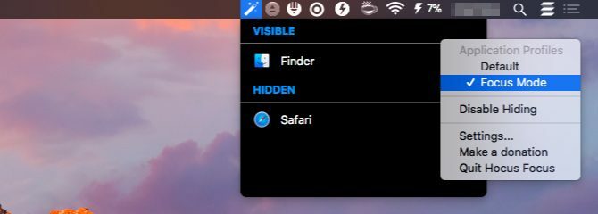 hocus-focus-Mac Menu Bar-apps