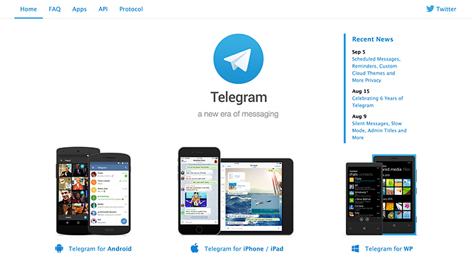 Brug Telegram til at tale med venner på tur