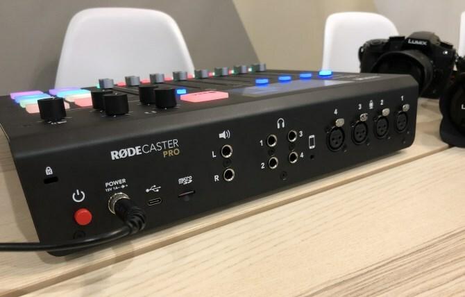 Rodecaster Pro tilbage-porte