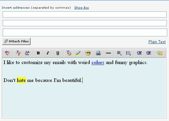 komponering - yahoo mail classic