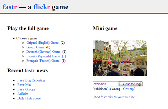 10 gratis & sjove online billedspil baseret på Flickr fastr