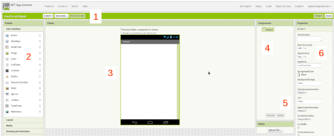 android oprette app appinventor designer