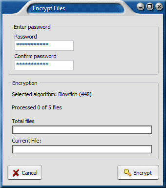 krypter filer til e-mail freeware