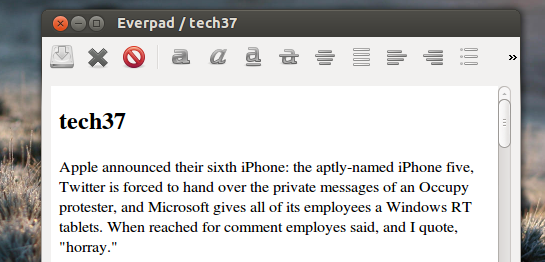 Everpad: Den bedste Evernote-klient til Ubuntu [Linux] everpad-note