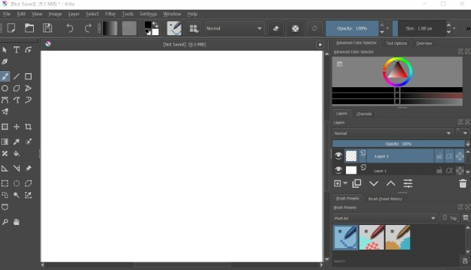 Krita Pixel Art Tool Retro spiludviklere