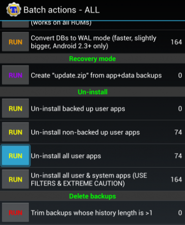 batch afinstallation android