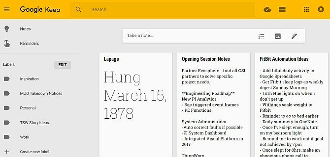 problemer med google-produkter - google keep